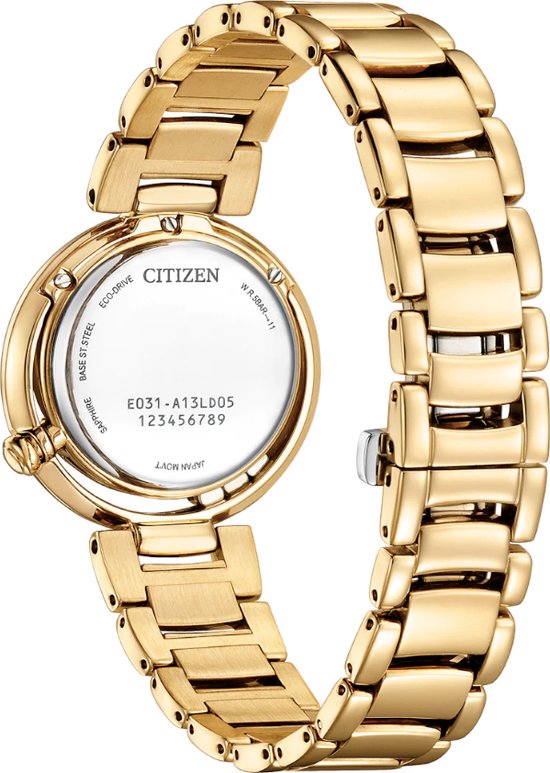 Citizen EM1113-82Y Horloge - Staal - Goudkleurig - Ø 29 mm