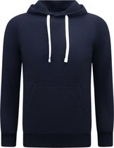 Sweat à capuche pour hommes - Blanco Basic Hoodie - Blauw foncé