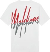 Malelions Split T-shirt wit / combi, S