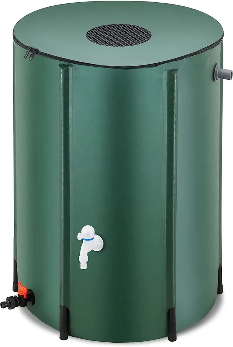 Famiflora opvouwbare regenton - Ø120 x H98 cm - 1000 liter inhoud