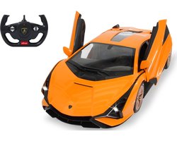 foto van 1:14 Jamara 403127 RC Auto Lamborghini Sian FKP 37 - Oranje - 2,4GHz RC Model Kant en Klaar