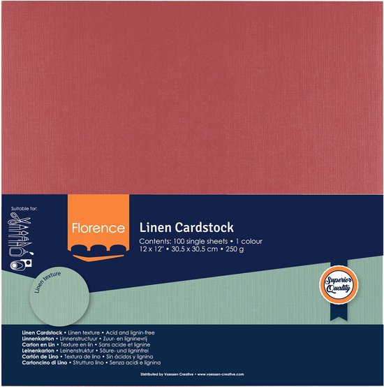 Florence • Cardstock Papier Glad 30,5x30,5cm Off white (2926-101