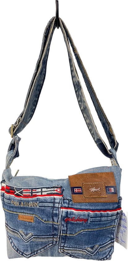 Paul & Shark tas (handgemaakt van recycled denim)