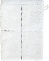 Seahorse Grid washand 16 x 21 cm white (per 3 stuks)