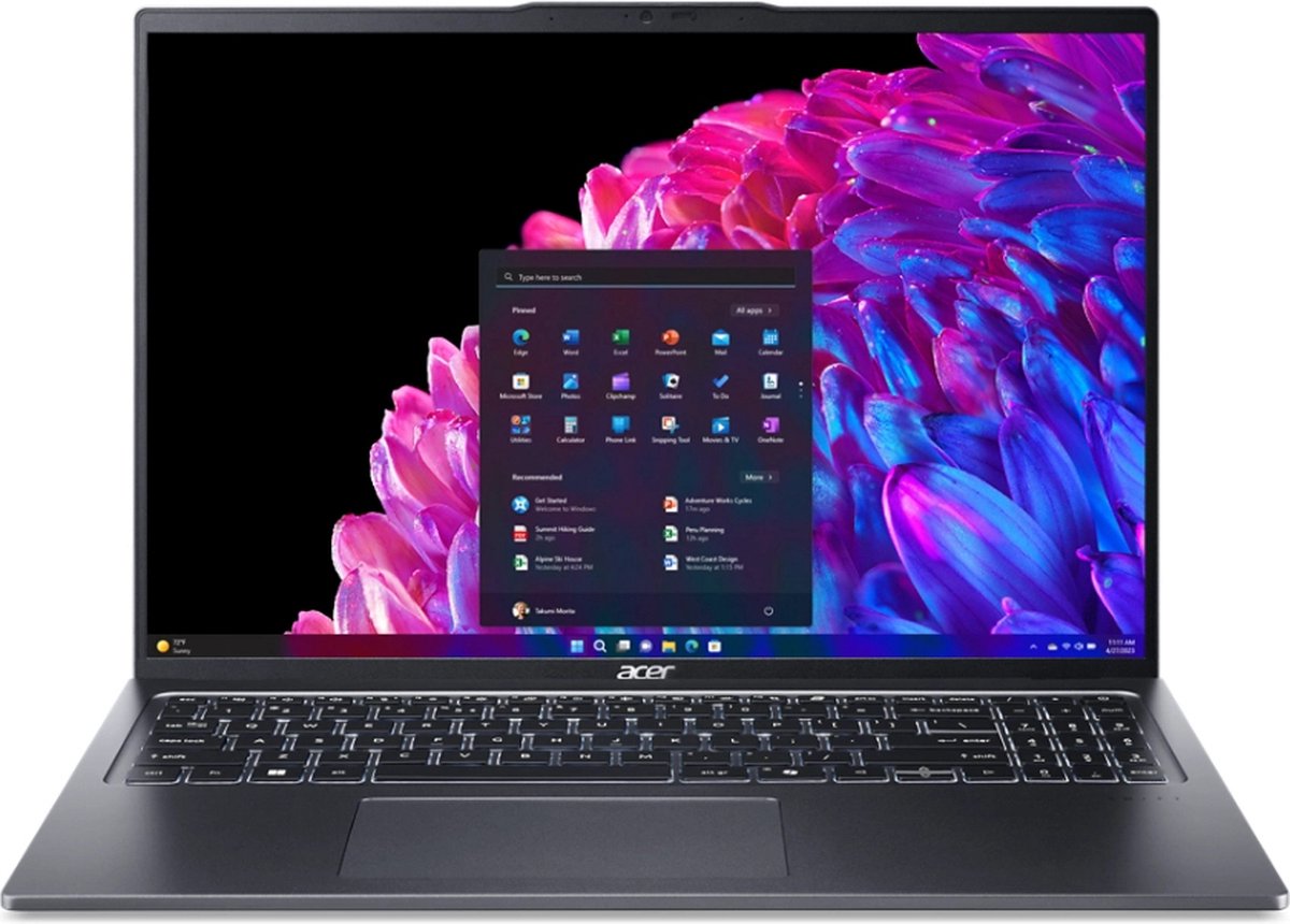 Acer Swift Go 16 SFG16-72-91VN Intel Core Ultra 9 185H 16 WQXGA+ 32GB DDR5 OLED Laptop