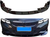 BMW 3 Serie G20 (2018+) BK Style Front Lip Glans Zwart