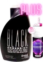 Devoted Creations Black Obsession 400 ml plus Sunshot en Lippenbalsem