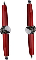 2 Stuks - Solidix fidget pen - Rood - anti stress - kalmerende pen - Rustgevende pen - pen met lampje - Combineren mogelijk