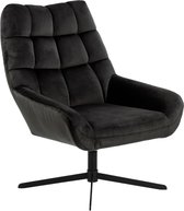 Fauteuil Devin - stof - grijsbruin