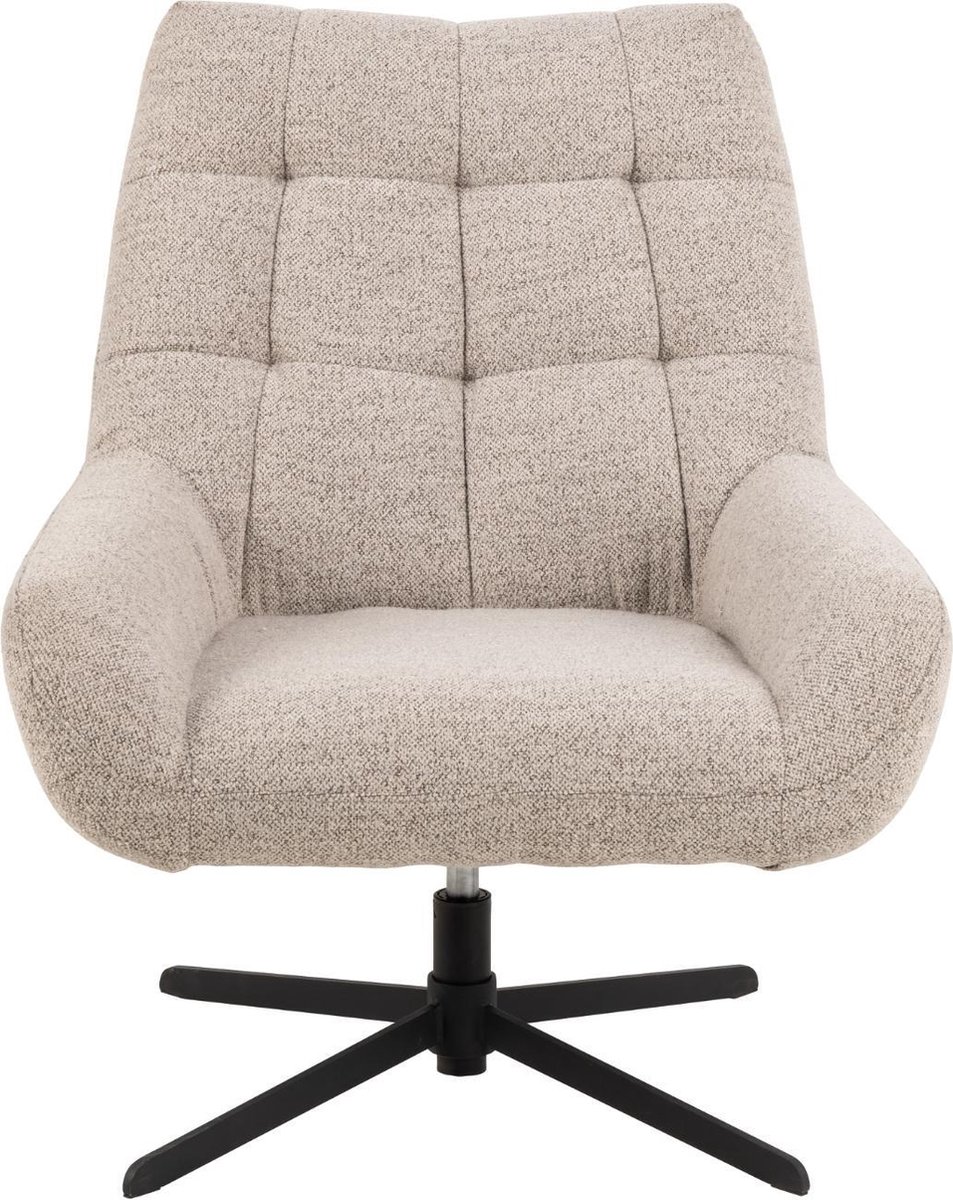 Giga Living Draaifauteuil Sevilla - Stof - Beige - Draaibaar