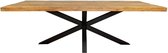 Eetkamertafel Sanne - Mangohout eettafel - Eettafel zwart 300 cm