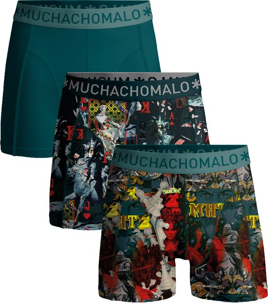Muchachomalo Boxers pour garçon - Lot de 3 - Taille 122/128 - 95 % Katoen - Sous-vêtements Garçons