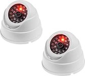 Nep Bewakingscamera met LED knipperlicht - Binnen en Buiten Geschikt - Zwart