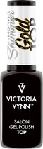 Nieuw! Victoria Vynn – Top Coat Shimmer Gold No Wipe 8 ml - gouden glitter topcoat - goud - gellak - gelpolish - gel - lak - polish - gelnagels - acrylnagels - polygel - nagels - nagelverzorging - nagelstyliste - uv / led - nagelstylist - callance