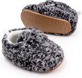 Babyschoentjes – Eerste loopschoentjes - Antislip Zool - Maat 19-20 - 12cm - Grijs