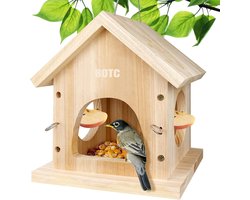 BOTC Voederhuisje - Vogelvoederstation - Bird feeder - Natuurlijk hout