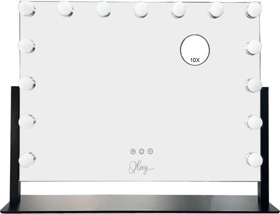 FENCHILIN Hollywood Spiegel met Verlichting - 14 Dimmer LED Lampen, 3