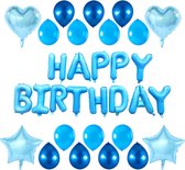 Verjaardagsdecoratie 6 jaar jongen - Blauwe latex ballonnen, decoratie voor een kinderfeest voor de eerste verjaardag, babyparty