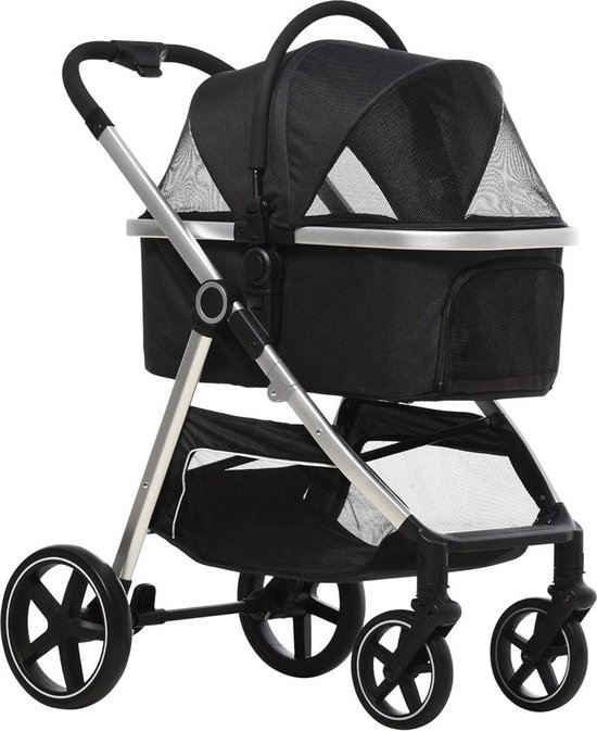 Hondenbuggy Inklapbare - Honden Buggy Grote Honden - Zwart
