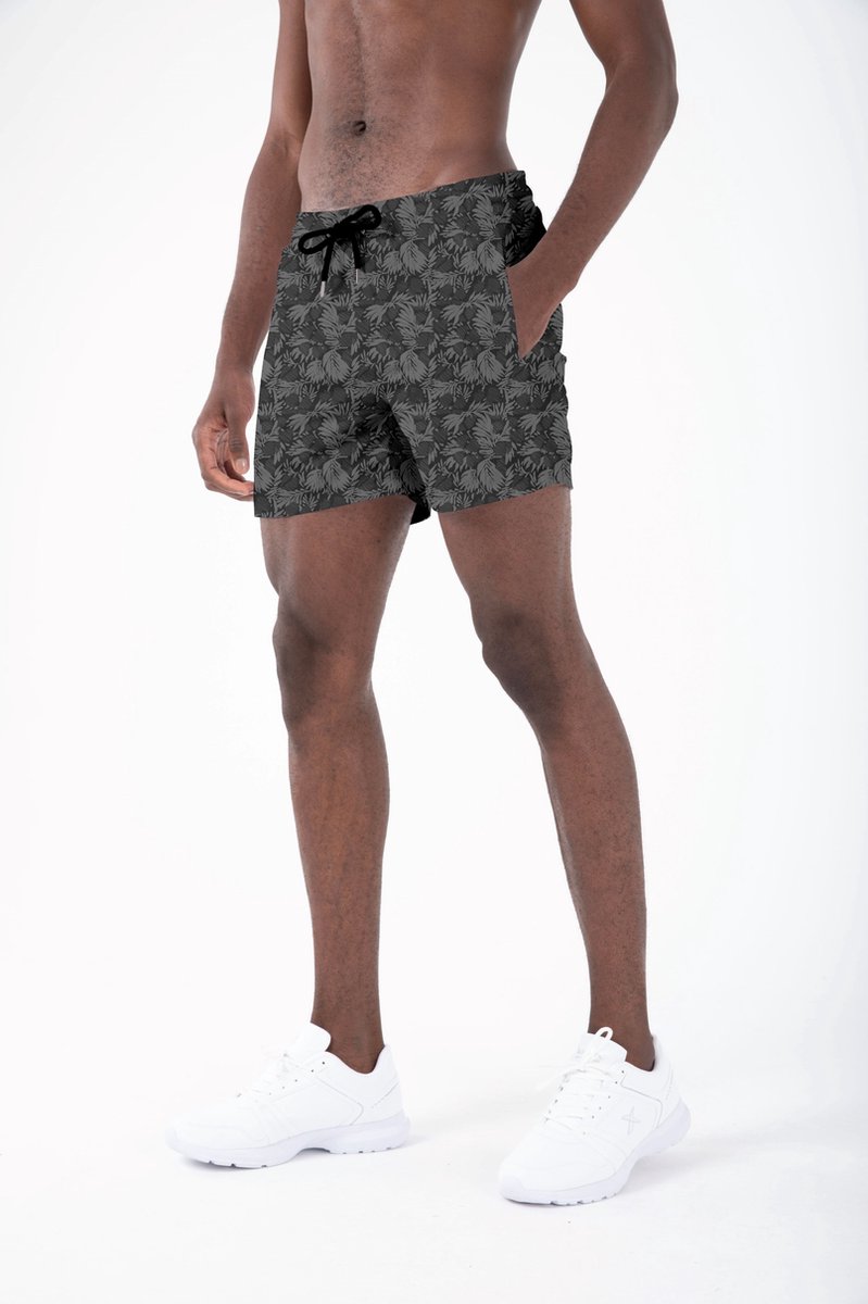 Miami Beach | Hoogwaardige Kwaliteit Zwemshort | Zwembroek | Beachshort | Heren | Sneldrogend | 202 Black | — afbeelding 6