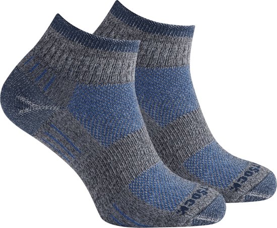 Wrightsock Escape Quarter - Blauw/ Grijs - 45-49