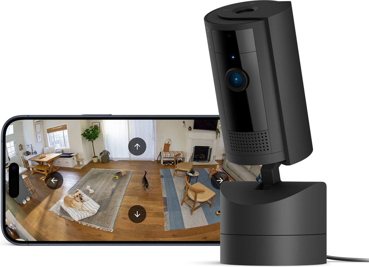 Afbeelding 3 van Ring Pan-Tilt Indoor Camera - Zwart - Draai- en kantelbaar