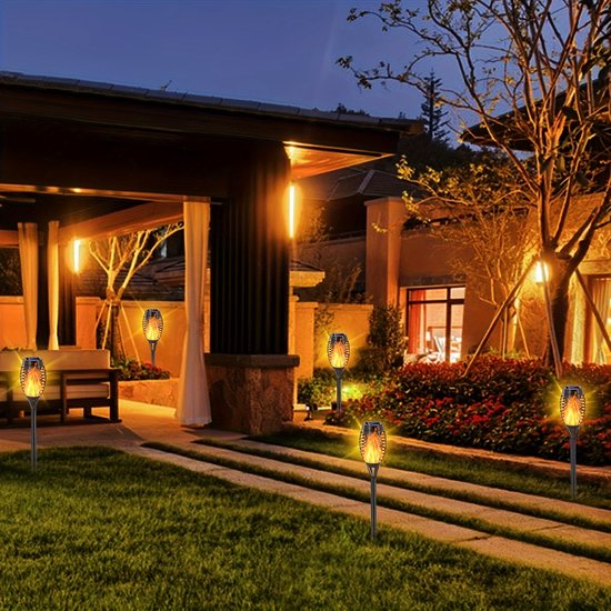 Éclairage de jardin Livano - Lampes de jardin - Éclairage Éclairage extérieur - Siècle des Lumières de Jardin - Lampe LED - Lumière - Alimentation solaire - LED - 6 pièces