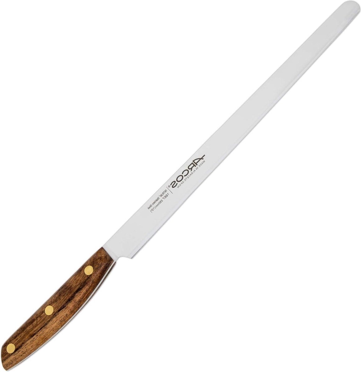 Snijmesmessen van roestvrij staal in zwart - ARCOS 166700. brisket slicing knife