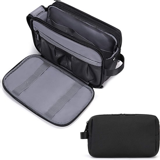 Trousse de toilette de voyage en toile imperméable portable personnalisée pour h