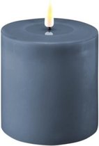 Bougie LED Deluxe Homeart Bleu Blue 10 x 10 cm