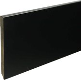 MDF Plint Zwart Gelakt - H 9 x D 1,5 x L 240 cm (Set van 3 stuks)