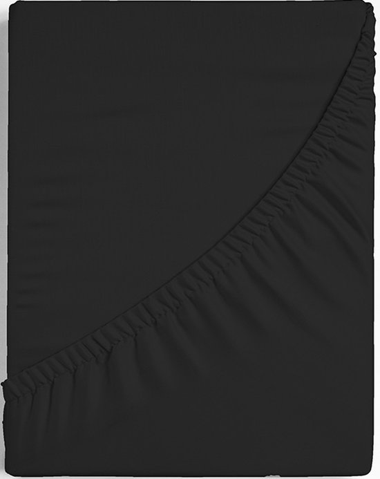 Katoen Percale égyptien - Hoeslaken - Zwart - 140x210 cm - Dreamers Den