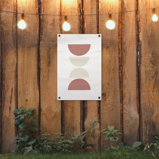 Décoration de jardin Minimalisme - Pastel - Design - 40x60 cm - Affiche de jardin
