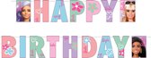 AMSCAN - Papieren banner Happy Birthday Barbie Sweet Life 180 x 15 cm