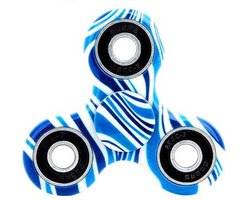 Fidget spinner 'Mixed Blue' - Langdurige spin - Hoogwaardig merk Hand spinner - Uniek design!