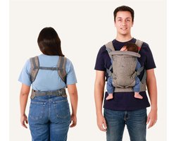 Babydrager Voor Pasgeborenen Vanaf de Geboorte - 4-in-1 - Ergonomische Voorkant en Rugzak - Draagsysteem Voor Baby's en Peuters van 3,6-14,5 kg