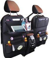 Repus - Luxe Auto Organizer Zwart - Auto organizer met tablet houder - Auto Ipadhouder voor kinderen - Car musthave - Auto tas - Cadeau - babyorganizer - Reizen - Roadtrip - Auto Weekendje weg - Handy