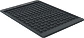 Siliconen opbergmat, hoogwaardige siliconenmat ter bescherming van planken, temperatuurbestendig tot 220 °C, vaatwasmachinebestendig, zwart