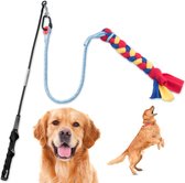 DOWO® - Flirt pole - Hondenspeelgoed - Hondentraining - Intelligentiespeelgoed - Behendigheidspeelgoed