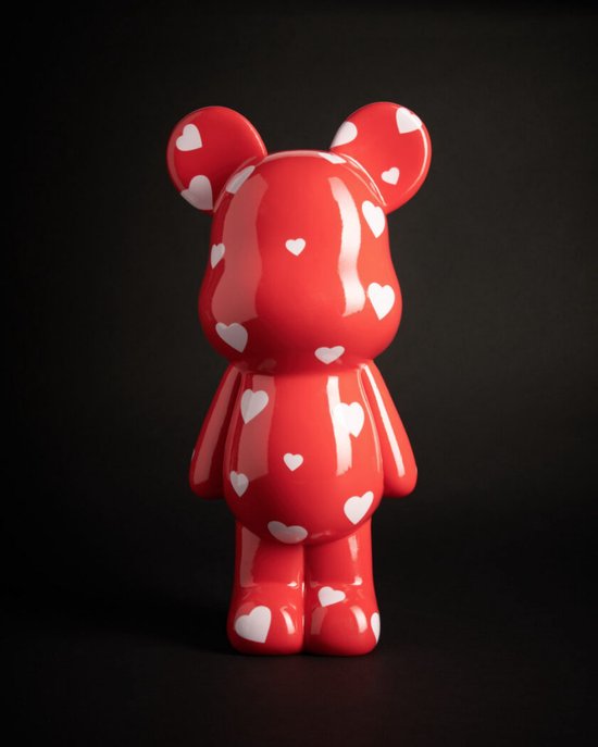 BLOGO Tirelire Design Collection BE@RBRICK « TEDDY RED » Décoration Polyrésine 20 x 20 x H 40 cm