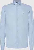Tommy Hilfiger Core Cl Flex Poplin Sf Shirt Heren Overhemd - Lichtblauw - Maat 41