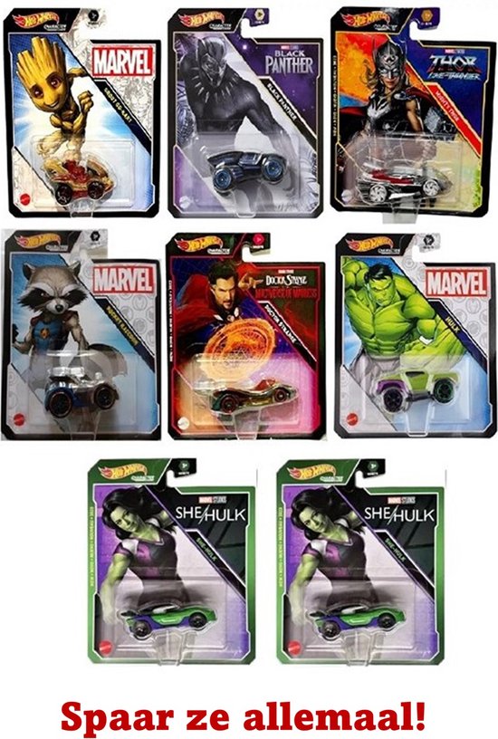 Hot Wheels Marvel She-Hulk - 7 cm - Schaal 1:64 - Spaar ze allemaal van Hot Wheels — afbeelding 2