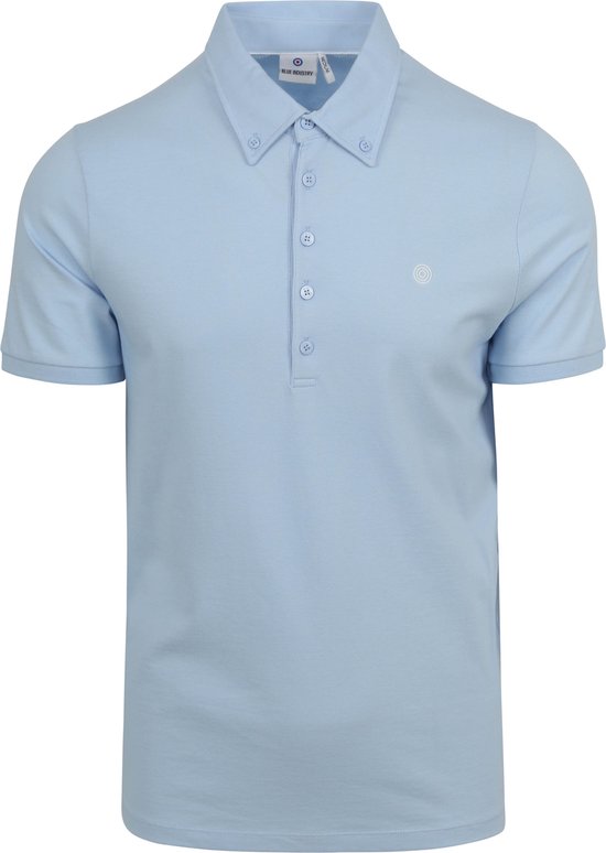Blue Industry - Piqué Poloshirt Lichtblauw - Modern-fit - Heren Poloshirt