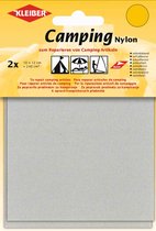 Reparatiepads Camping nylon zelfklevend Voor tenten, kampeer- en vrijetijdsartikelen. 2 stuks Licht Grijs 10x 12 cm