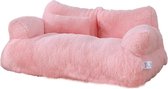 Luxe Kattenmand - Kattenbed - Kattensofa - Huisdier Bed Voor Kleine Middelgrote Honden Katten - Comfortabele Pluche - 65x46x30cm - Roze