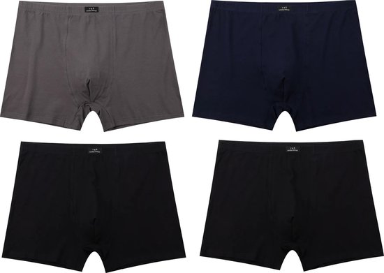 Boxers en coton pour hommes, grande taille, couleurs Assorti, taille 3XL/4XL