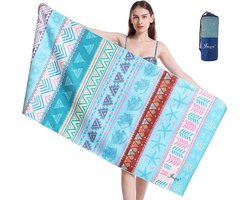Microvezel strandhanddoek, handdoeken, sneldrogend, ultralicht, zandvrij, voor dames en meisjes, draagbare XXL campinghanddoek, badhanddoek, perfect voor fitness, reizen, sport, wandelen,