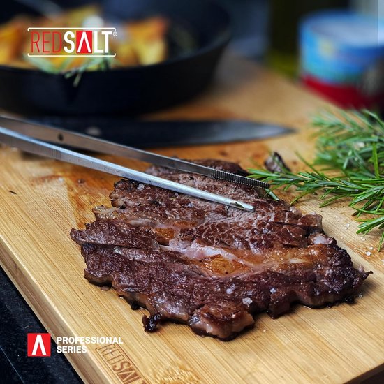 May - kookpincet - keukenpincet - grilltang - 30 cm lang - gebogen punt - roestvrij staal