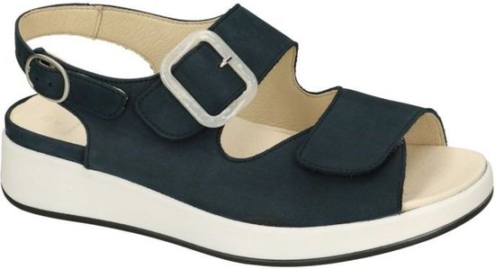 Solidus -Dames - blauw donker - sandalen - maat 40.5