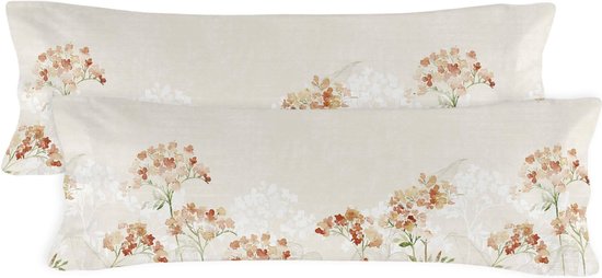Artoid Mode Set van 2 gele Dahlia bloemen lente kussenslopen, 50 x